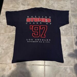 Vintage The Rolling Stones Class Of 97 Los Angeles Single Stitch Tour Shirt L